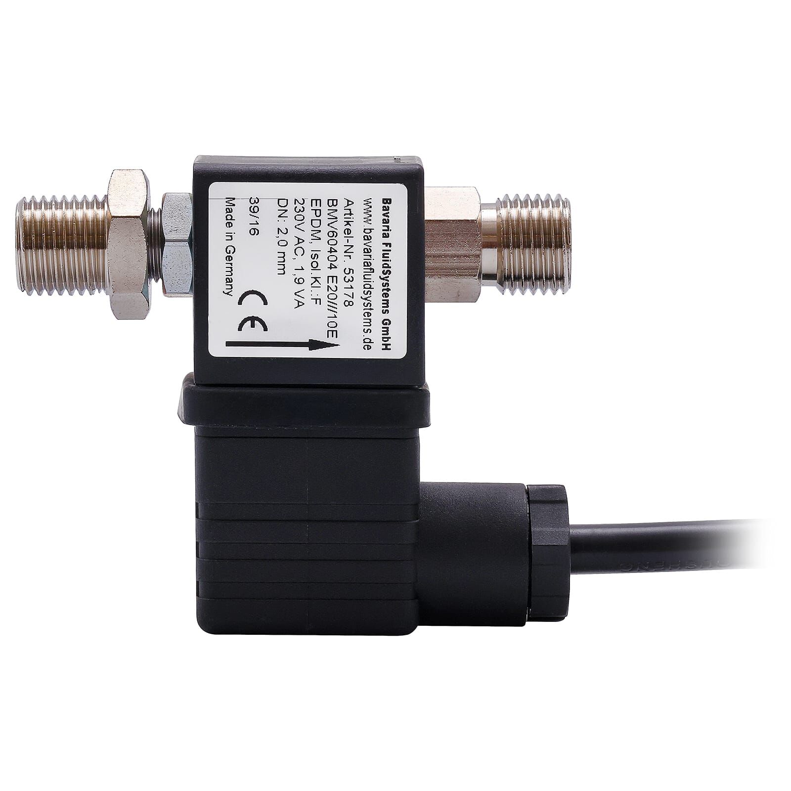 Bavaria Fluid Systems - Solenoid valve - G 1/8 MT x G 1/8 FT