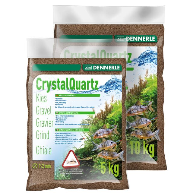 Dennerle - Crystal Quartz Gravel - dark brown