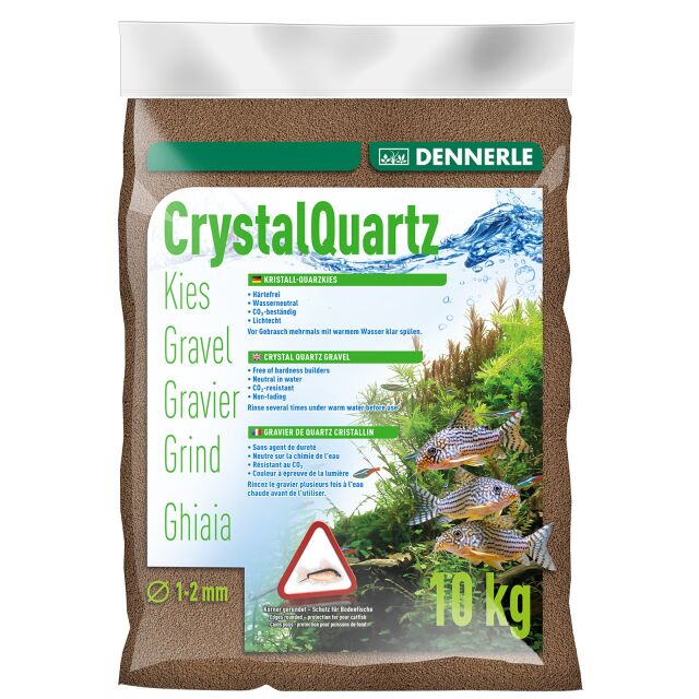 Dennerle - Kristall-Quarzkies - dunkelbraun - 10 kg