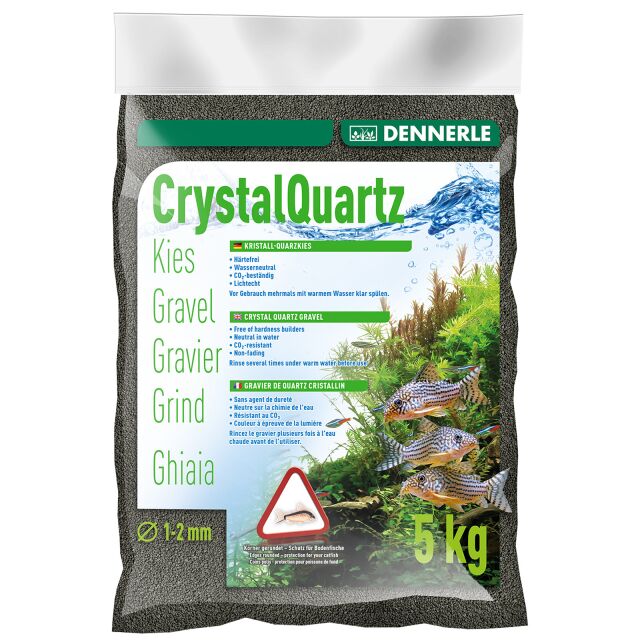 Dennerle - Kristall-Quarzkies - diamantschwarz 5 kg