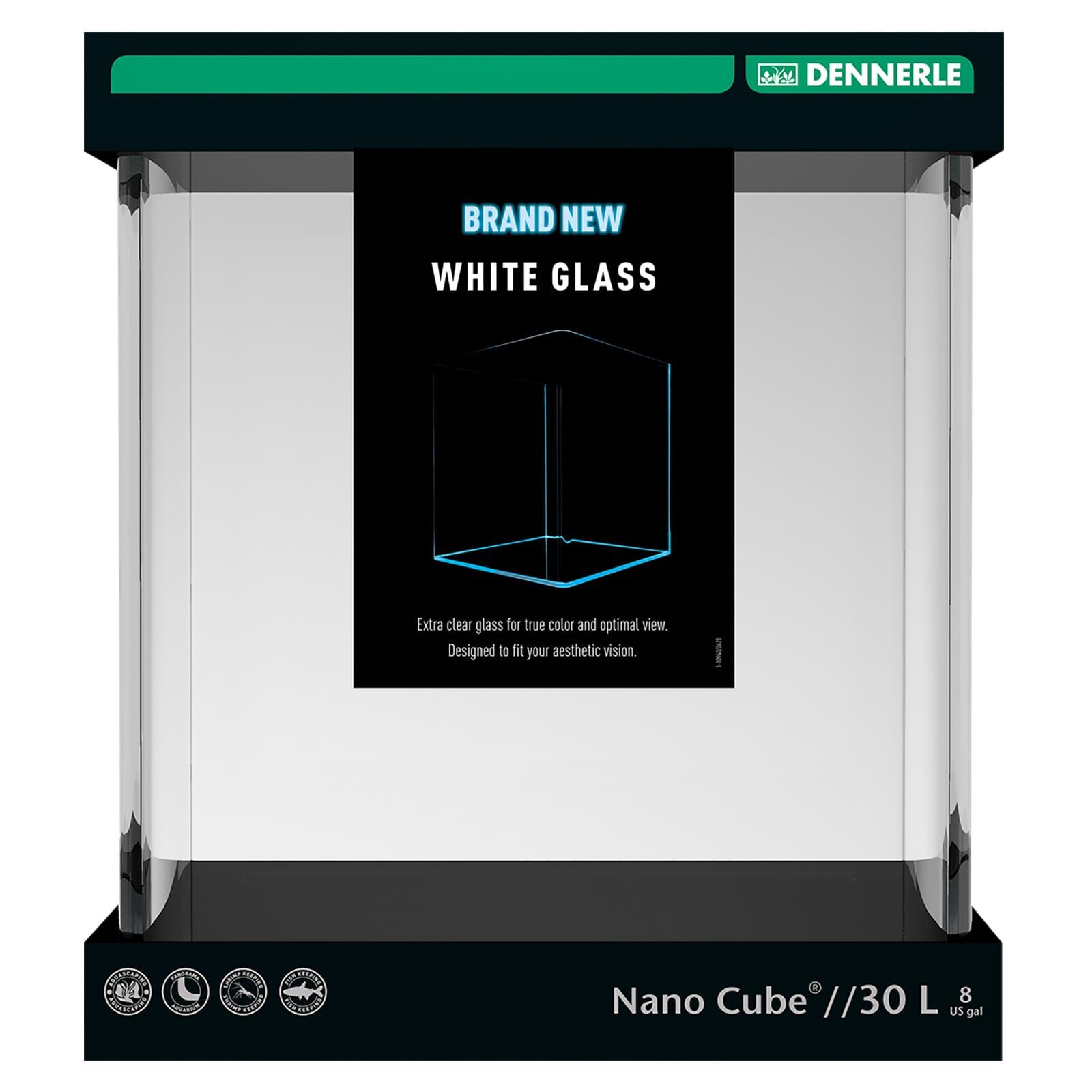 Dennerle - Nano Cube White Glass