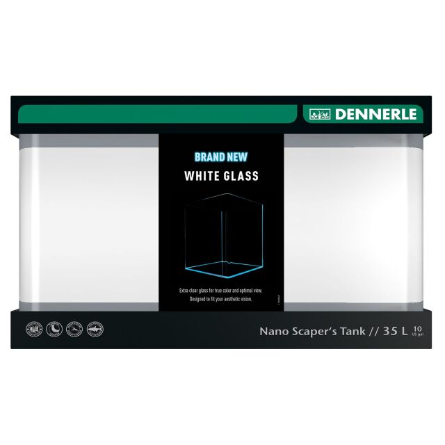 Dennerle - Scaper's Tank White Glass