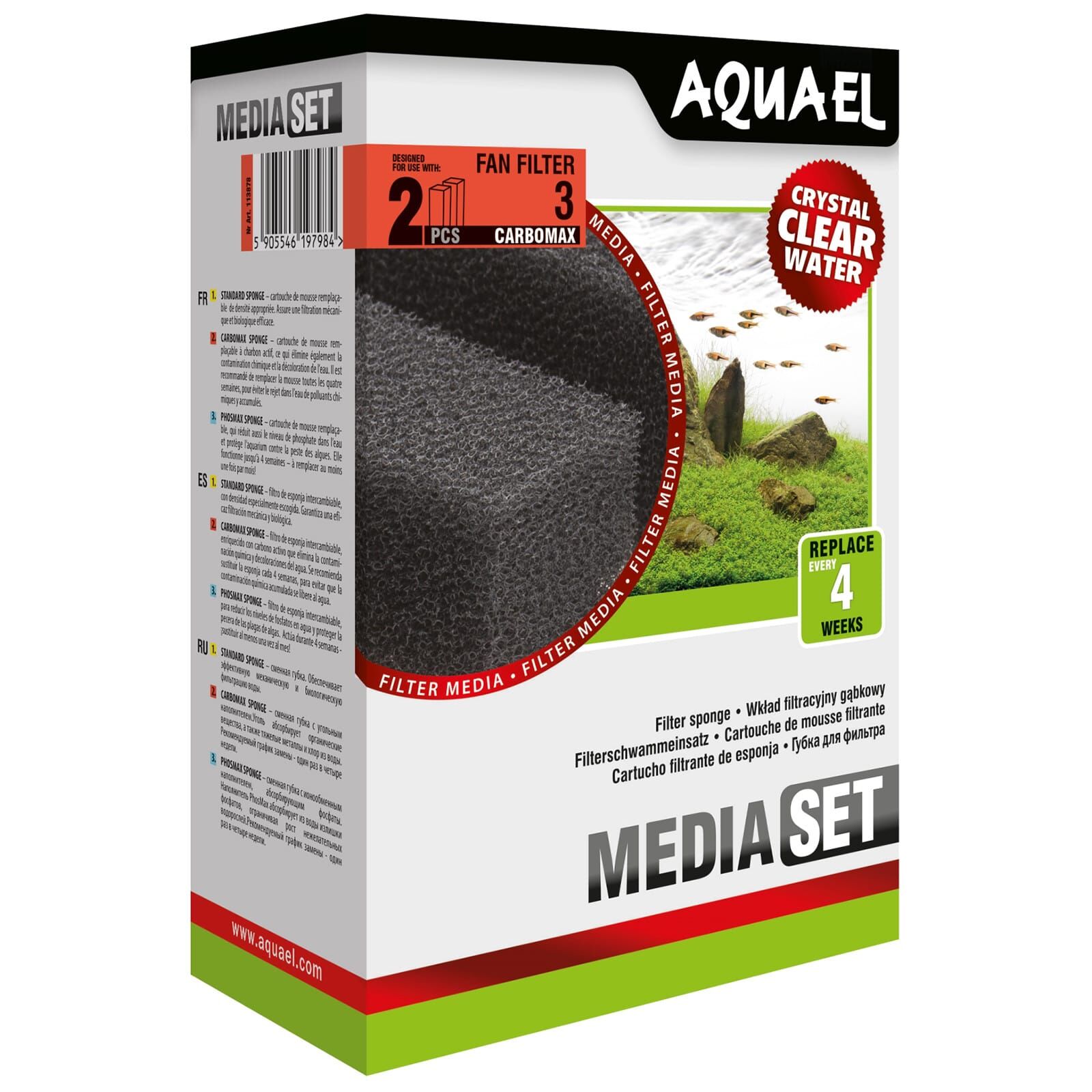 Aquael - Filter Sponge - FAN Filter Plus - Carbomax