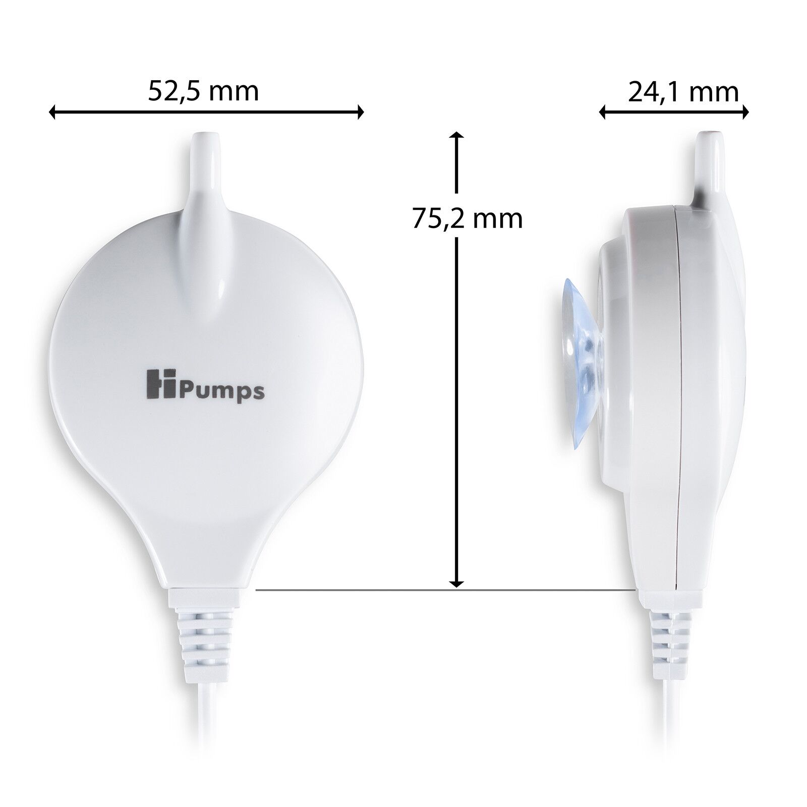 HiPumps - Nano Piezo - Air pump - Round - white - 18l/h