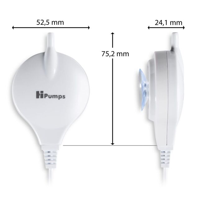 HiPumps - Nano Piezo - Air pump - Round - white - 18l/h