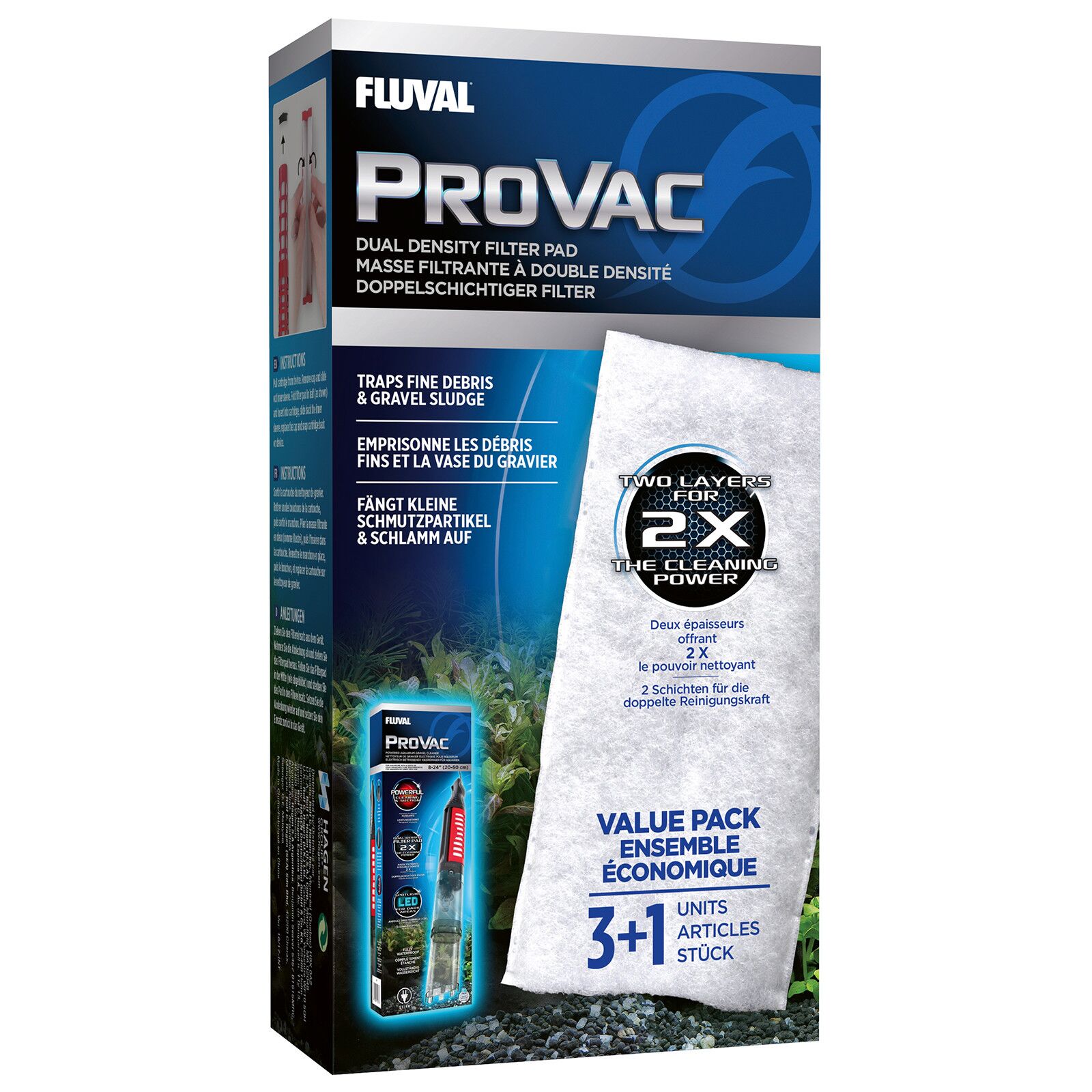 Fluval - ProVac Replacement Filter Cartridge 4pcs