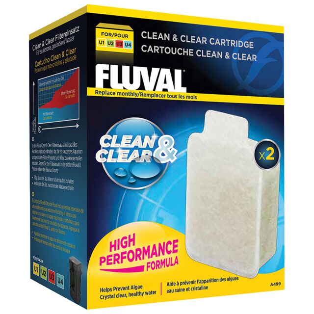 Fluval - Clean &amp; Clear Filter Cartridge 2pcs Set