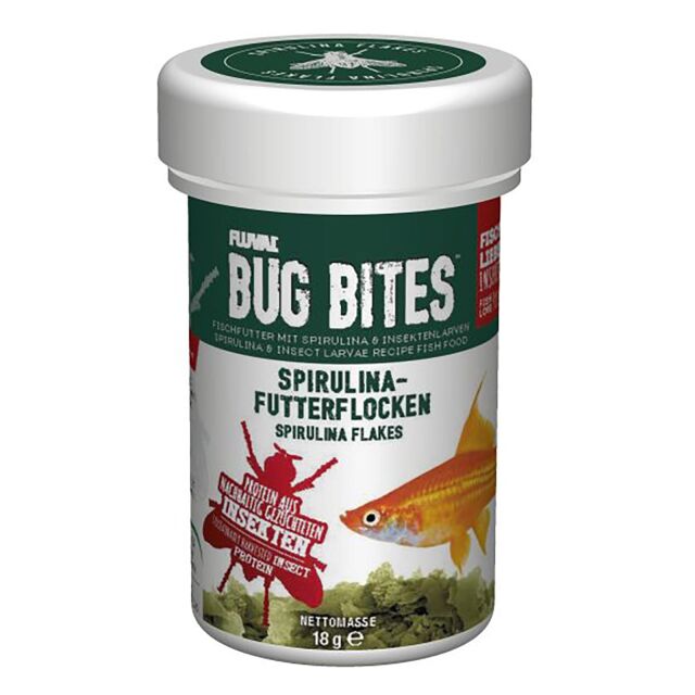 Fluval - Bug Bites Spirulina Flakes