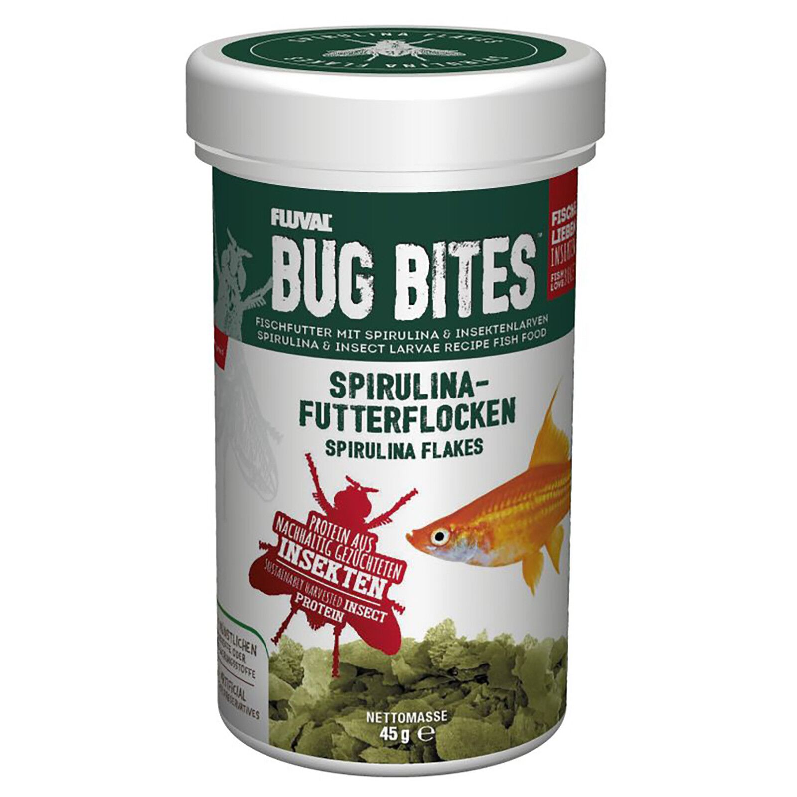 Fluval - Bug Bites Spirulina Flakes