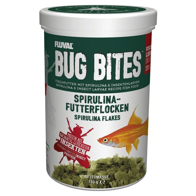 Fluval - Bug Bites Spirulina Flakes