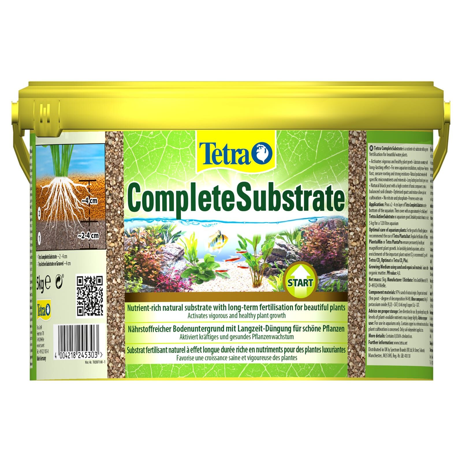 Tetra Active Substrate : substrat pour plantes d'aquarium