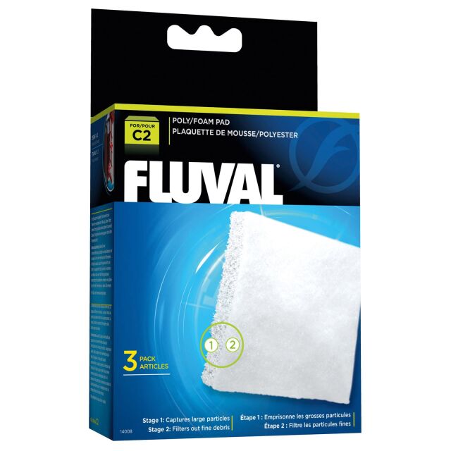 Fluval - Foam/Poly Cartridge - Clip-on