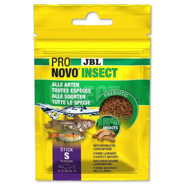 JBL ProNovo Guppy Grano S 100 ml nourriture de base en granulés pour guppys  et autres poissons ovovivipares de 3 à 10 cm - Nourritures eau douce/Voir  toutes les nourritures -  - Aquariophilie