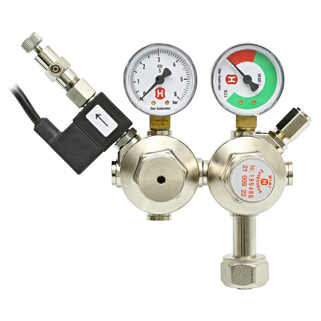 Hiwi - Double stage Pressure regulator + SV &amp; CV