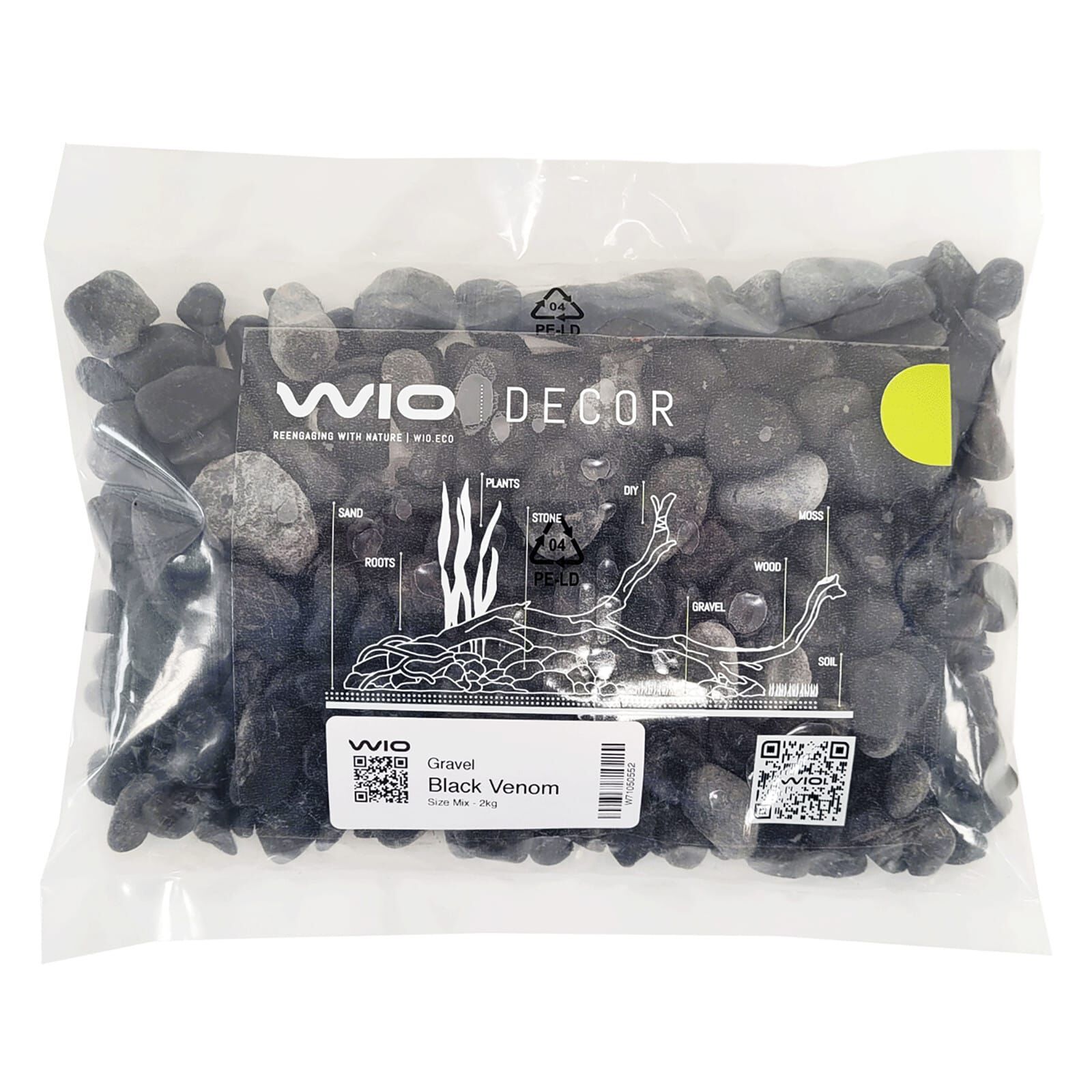WIO - Decor-Gravels - Black Venom - 2 kg - B-stock