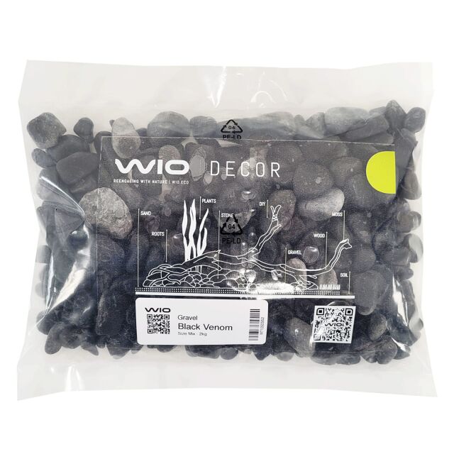 WIO - Decor-Gravels - Black Venom - 2 kg - B-stock
