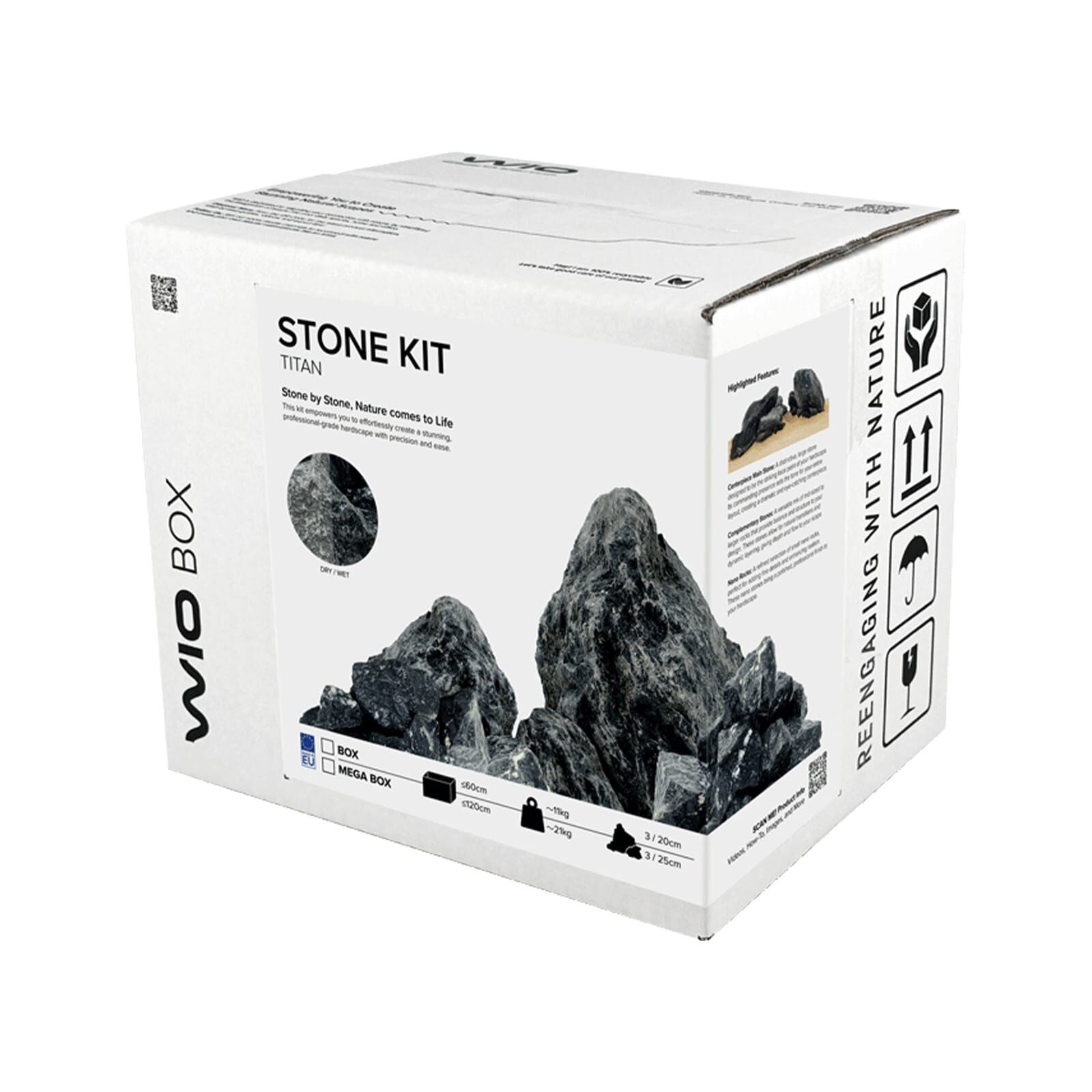 WIO - Stones - Titan Stone - Mega Set 120 cm | Aquasabi