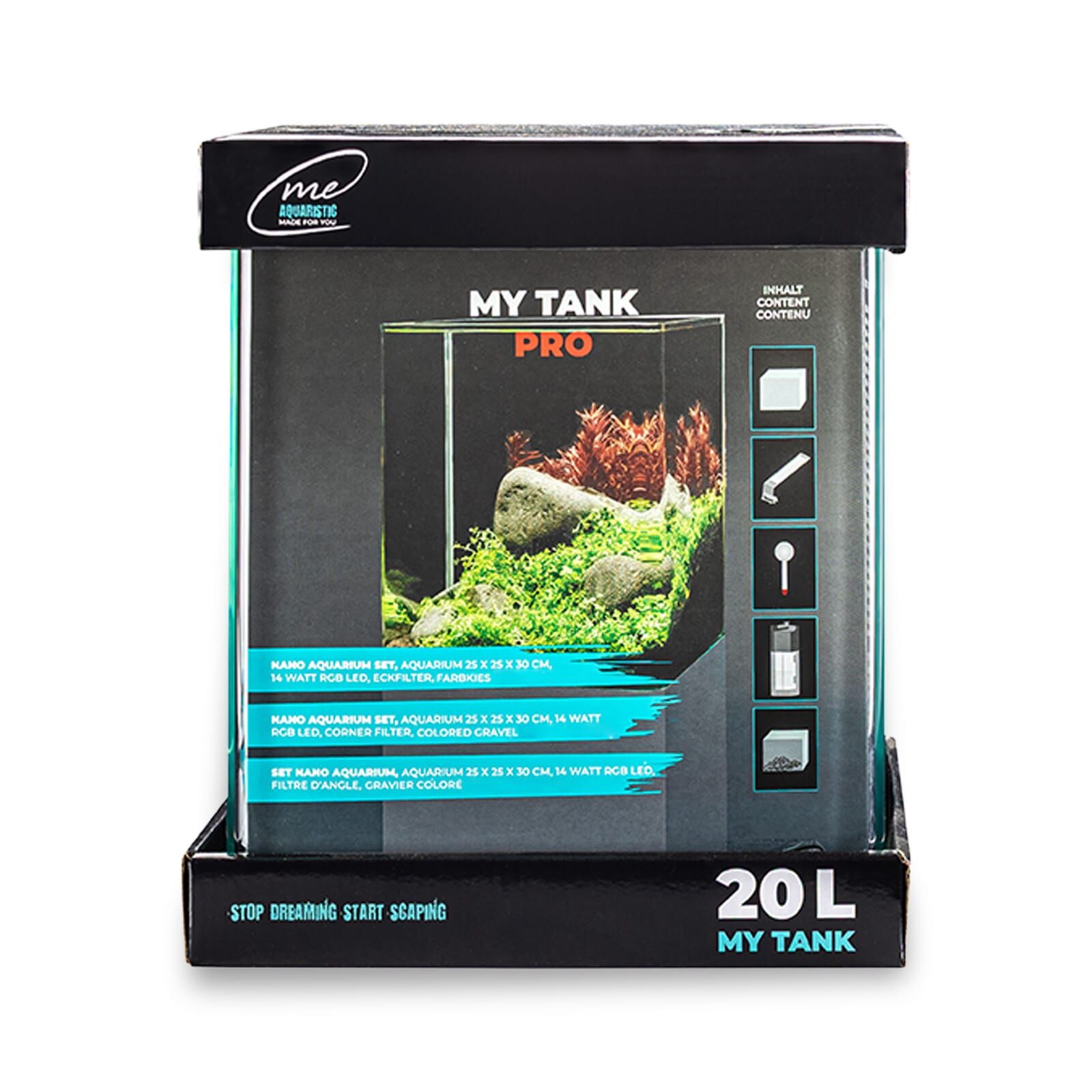 Me - My Tank - Aquarienset - Pro - 20 l | Aquasabi - Aquascaping Shop