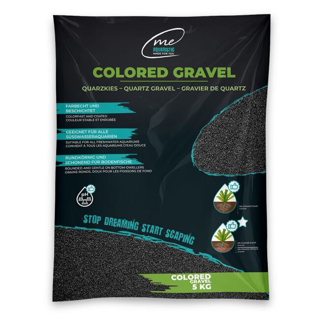 Me - Colored Gravel - Obsidian Black - 1,2-1,8 mm