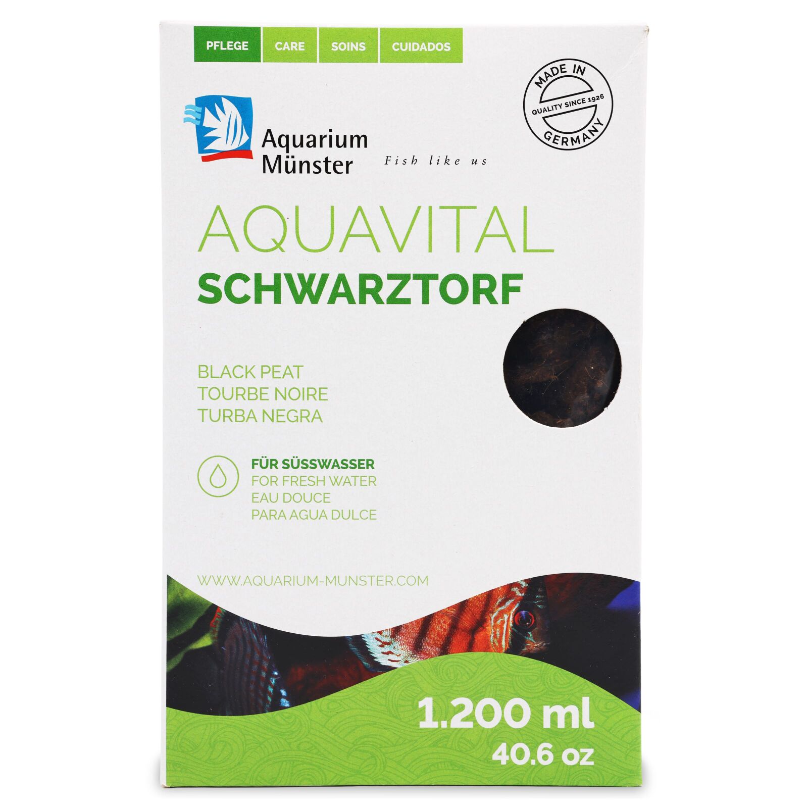 Aquarium M&uuml;nster - Aquavital - Black Pit - 1200 ml