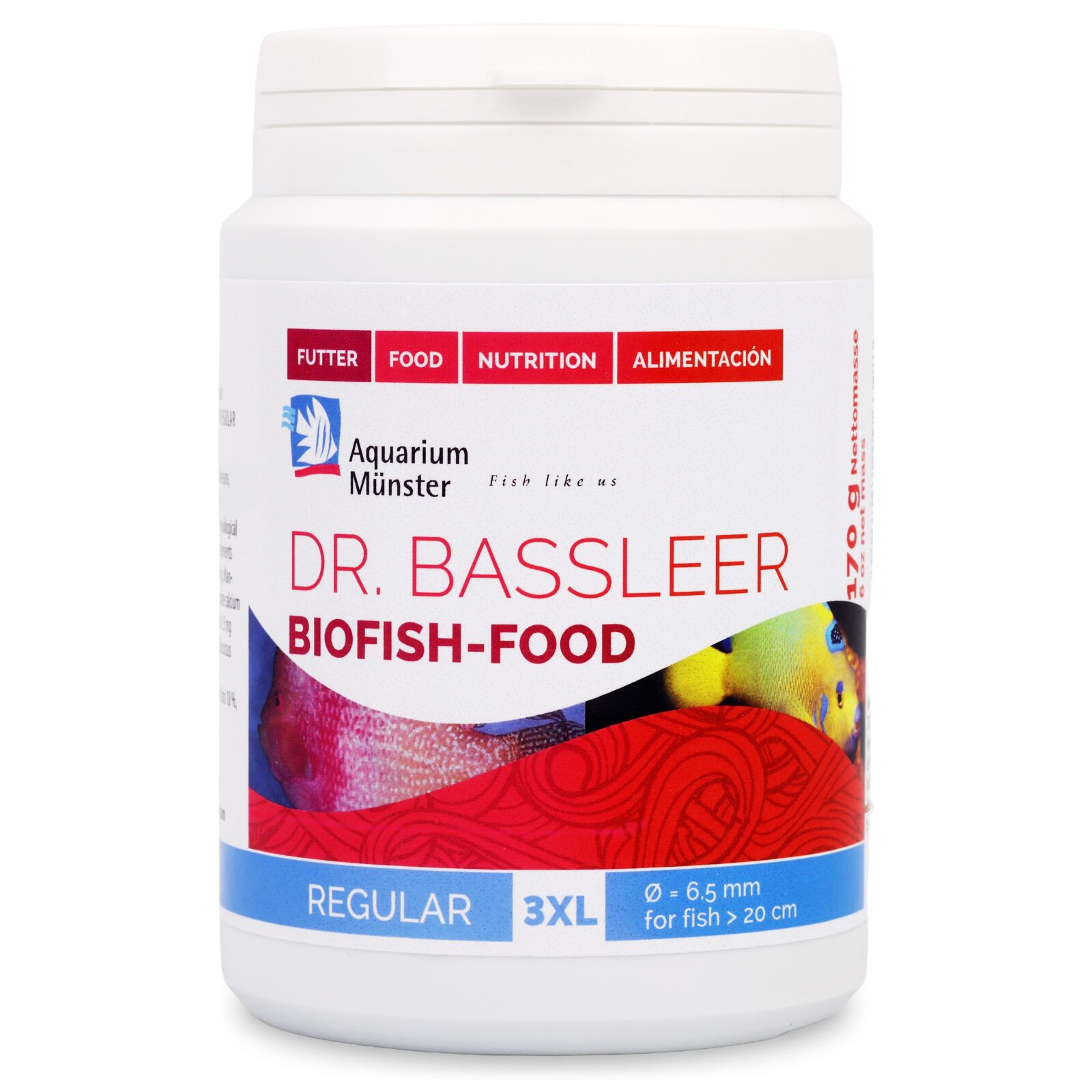 Aquarium M&uuml;nster - Dr. Baasleer - Biofish Food  - BF Regular 3XL
