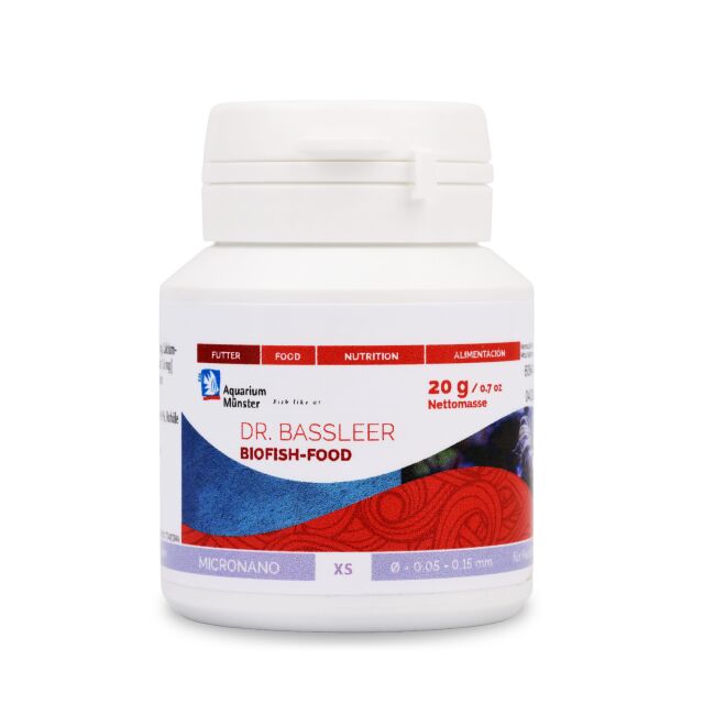 Aquarium M&uuml;nster - Dr. Baasleer - Biofish Food - BF Micronano XS