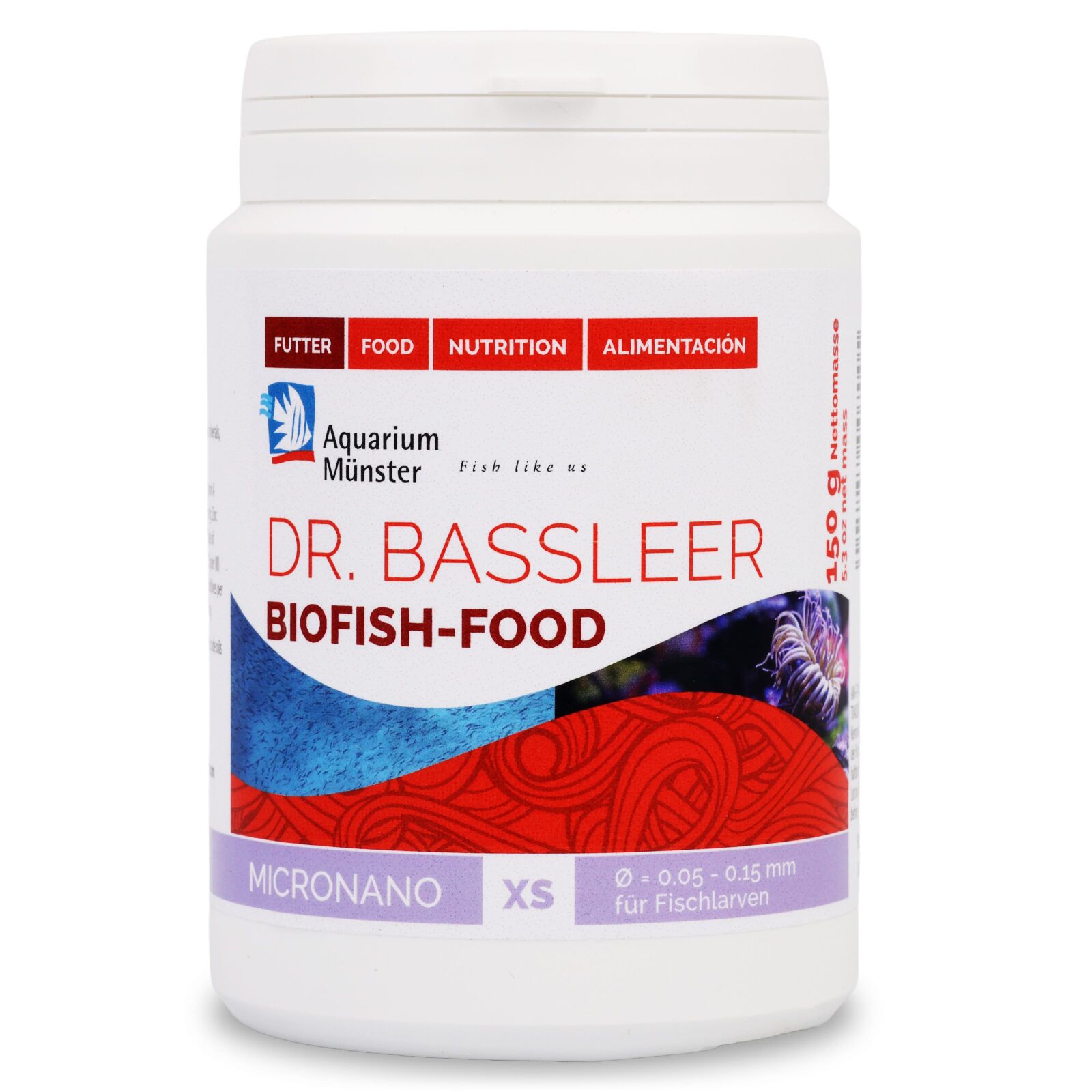 Aquarium M&uuml;nster - Dr. Baasleer - Biofish Food - BF Micronano XS