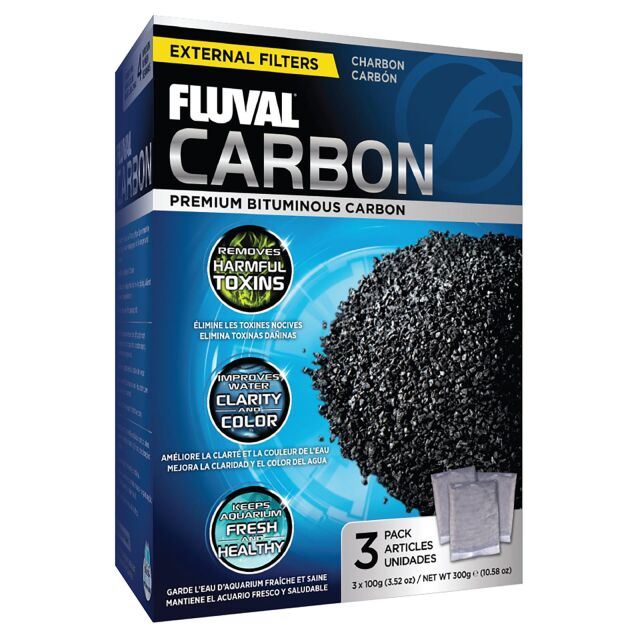 Fluval - Carbon - 100g - 3x - B-stock