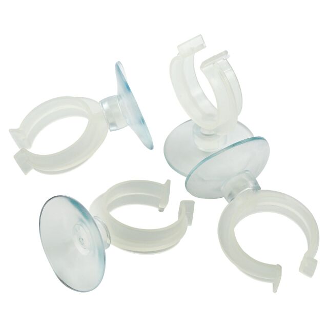 Aquasabi - Suction Cup - with Clip - transparent - 4x