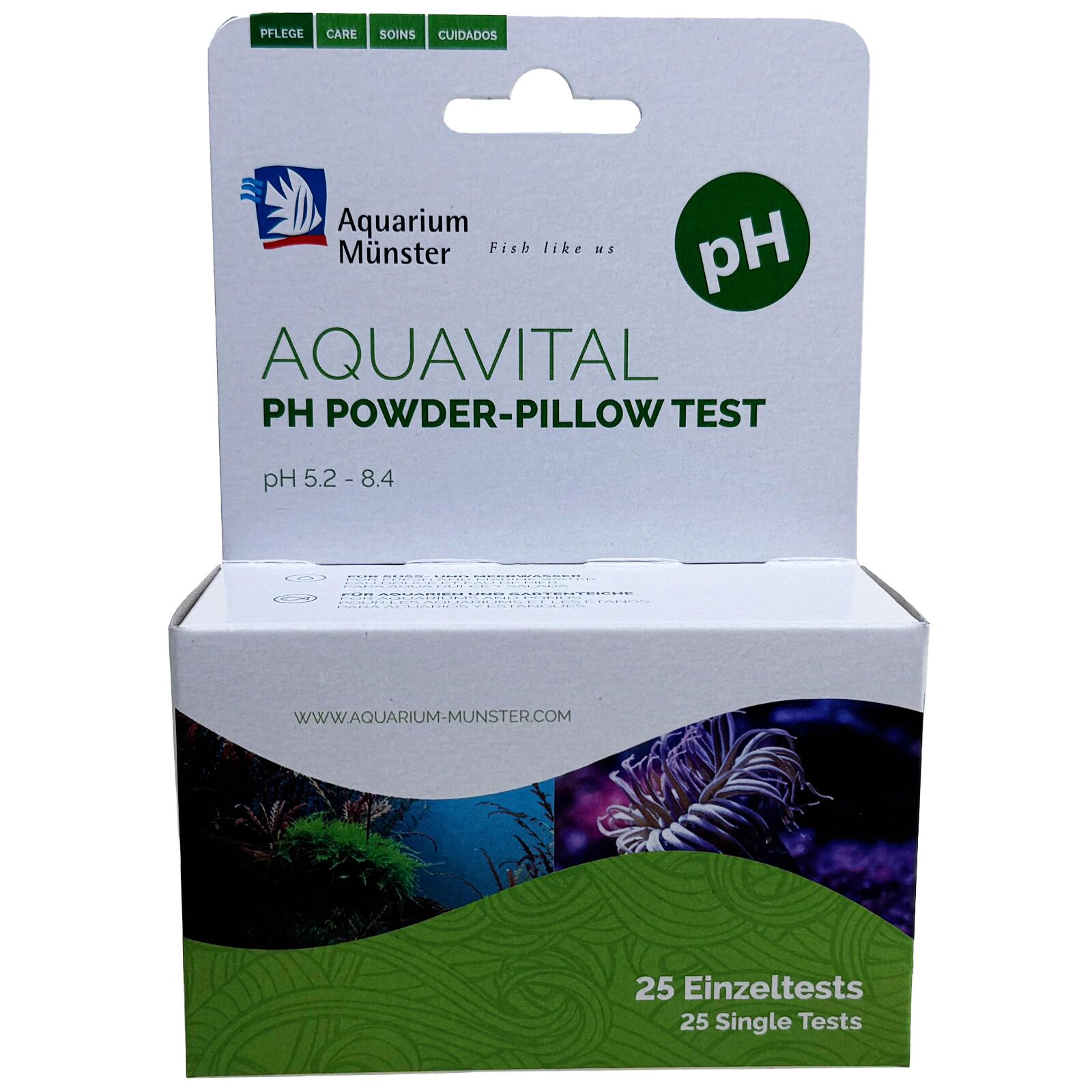 Aquarium M&uuml;nster - Aquavital - pH Powder-Pillow Tests