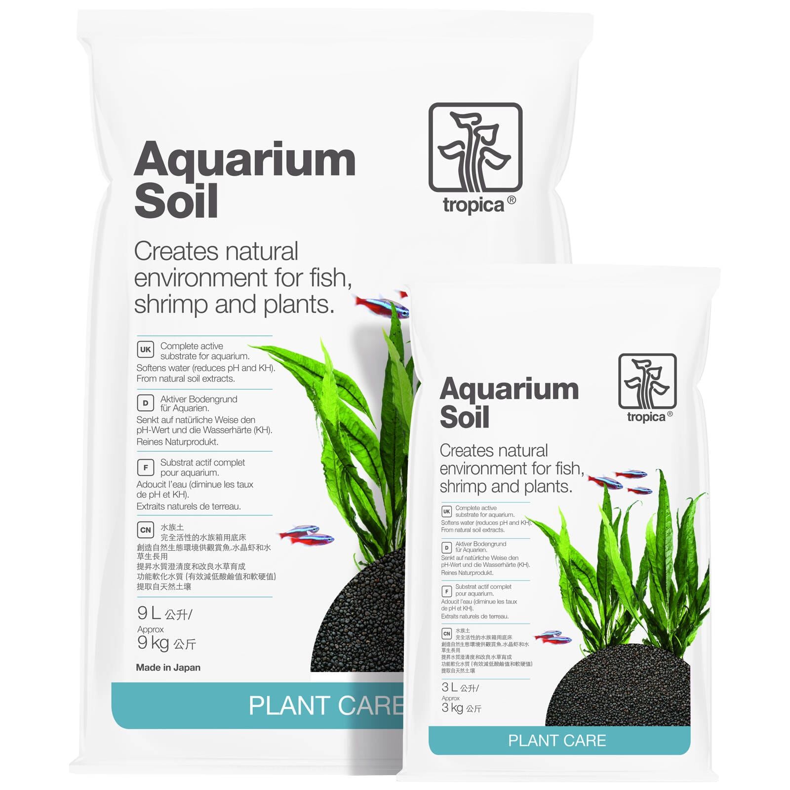 Tropica Aquarium Soil Substrat complet actif et naturel